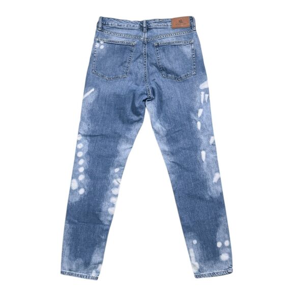 Ralph Lauren Women's Jeans Size 6 Blue Bleached Acid Wash Stretch Skinny Denim - Picture 2 of 8